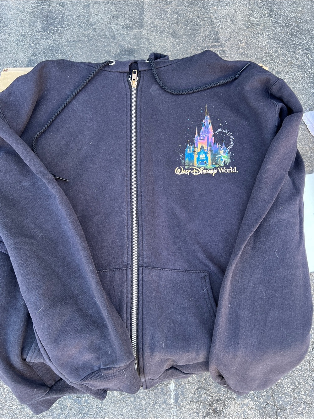 Walt Disney World Zip Up Hoodie Size S